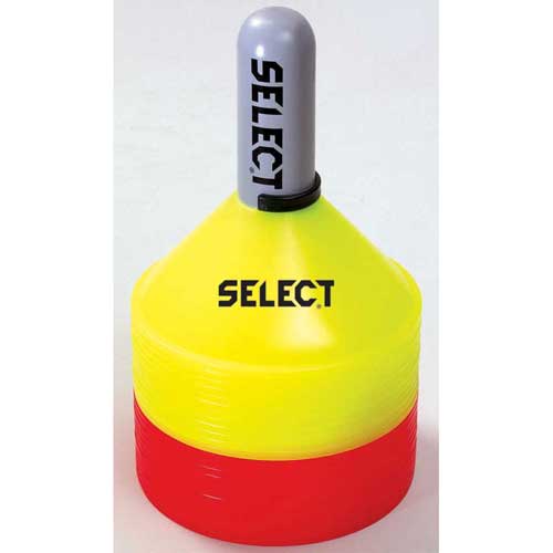 Select markeringsst Sttet indeholder 12 gule og 12 rde brikker samt holder med ls.